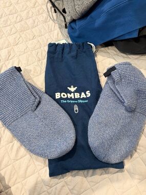 Bombas Men's Light Blue Gripper Slipper Mules